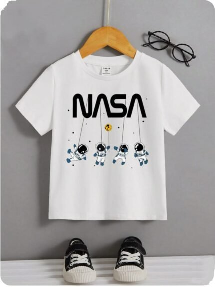 Kids NASA Tshirt White