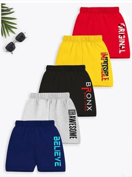 Pack of 5 Boys All Over Print Shorts